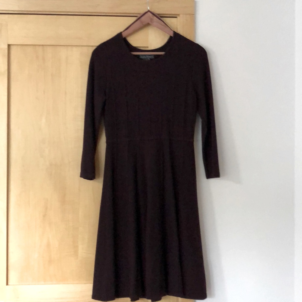 Jessica Howard, textured long sleeve midi dress
